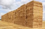 Straw Bales Stock Photo