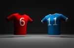 2-color Sports T-shirt Stock Photo