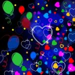 Background Heart Means Valentine Day And Backgrounds Stock Photo