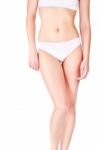 Female Body In Underwear Stock Photo