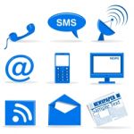 Communication Icons Stock Photo