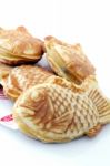 Japanese Fish Shaped Pastry Stock Photo