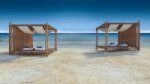 Bamboo Tent On The Beach Stock Photo