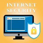 Internet Security Indicates Protected Web Site And Encryption Stock Photo