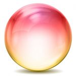 Colorful Crystal Ball Stock Photo