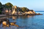 Beach Near Tanca Manna Cannigione Sardinia Stock Photo