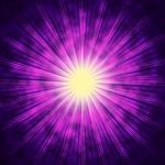 Purple Sun Background Means Bright Radiating Star
 Stock Photo