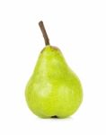 Green Pear Isolated On A White Stock Photo