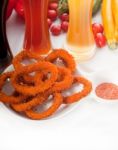 Calamari Rings Stock Photo