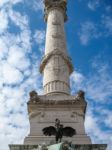 Monument To The Girondins In Place Des Quincones Bordeaux Stock Photo