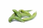 Soybean White Background Stock Photo