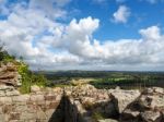 Ancient Ruins At Beeston Castle Stock Photo