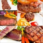 Beef Dishes Collage Stock Photo