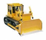 Heavy Crawler Bulldozer  Isolated Stock Photo