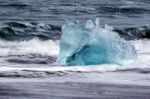 View Of Jokulsarlon Beach Stock Photo