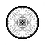 Bicycle Wheel  Illustration Stock Photo