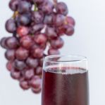 Grapes And Juice Represents Organic Products And Beverage Stock Photo