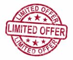 Limited Offer Stamp Stock Photo