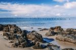 Beautiful Beach At Bridport, Tasmania, Australia Stock Photo