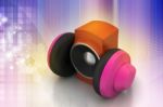 Loudspeaker And Headset Stock Photo