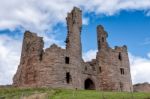 Craster, Northumberland/uk - August 18 : View Of Dunstanburgh Ca Stock Photo