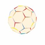 Stylish Soccer Ball Stock Photo