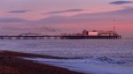 Brighton, East Sussex/uk - January 26 : Starlings Over The Pier Stock Photo