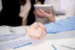 Successful Businessmen Shaking Hands Stock Photo