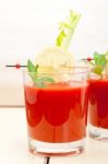 Fresh Tomato Juice Stock Photo