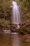 The Lost Waterfall Trail Near Boquete In Panama. Fall Number Thr Stock Photo