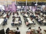 Blur Image Canteen Dining Hall Room Stock Photo