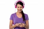 I Like To Listen Beat Songs! Stock Photo