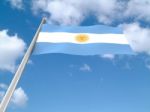 Argentina Flag Stock Photo