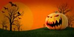 Halloween Pumpkin With Background Stock Photo