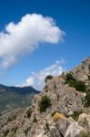 Benalmadena, Andalucia/spain - July 7 : View From Mount Calamorr Stock Photo