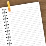 3d Rendering Blank Notebook Stock Photo