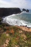 Coastal Algarve Region Near Sagres, Portugal Stock Photo