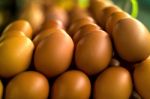 Big Stack Of Eggs Stock Photo