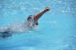 Male Swimming The Crawl 2 Stock Photo