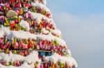 Seoul - February 29 : Love Padlocks At N Seoul Tower Or Locks Of Love Is A Custom In Some Cultures Which Symbolize Their Love Will Be Locked Forever At Seoul Tower On February 29,2016 In Seoul,korea Stock Photo