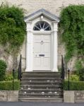 Elegant Formal Georgian House Entrance Stock Photo