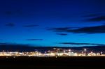 Airport Terminal Of Stuttgart (germany) - Wide Angle Shot Stock Photo