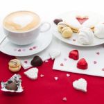 Valentine's Day Sweets Setup Stock Photo