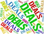 Deals Words Represents Agreement Text And Dealings Stock Photo