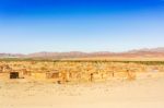 Aussenkehr Man Made Shacks On The Bank Of Orange River Stock Photo