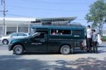 Green Pickup Taxi Chiangmai Stock Photo