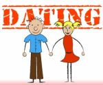 Dating Couple Means Romance Relationship And Togetherness Stock Photo