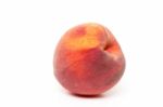 Sweet Peach Isolated On A White Background Stock Photo