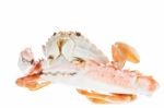 Blue Crab,isolated On White Background Stock Photo