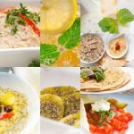 Middle East Food Collage Stock Photo